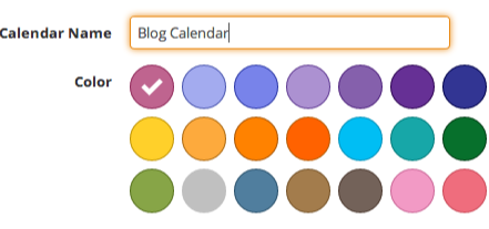 opzioni di colore per i calendari in divvyhq