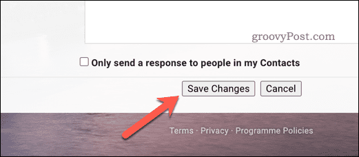 Salvataggio delle modifiche alle impostazioni in Gmail