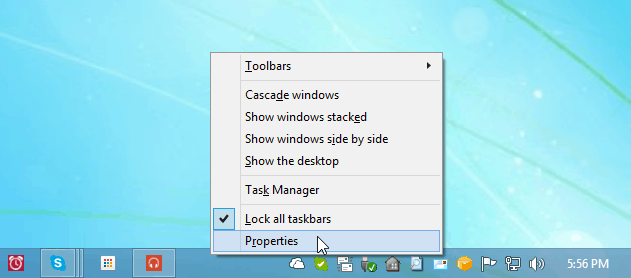 Suggerimento per l'aggiornamento di Windows 8.1: interrompere la visualizzazione di app moderne sulla barra delle applicazioni
