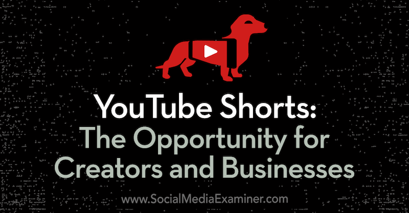 Cortometraggi di YouTube: l'opportunità per creativi e aziende con approfondimenti di Derral Eves sul podcast del social media marketing.