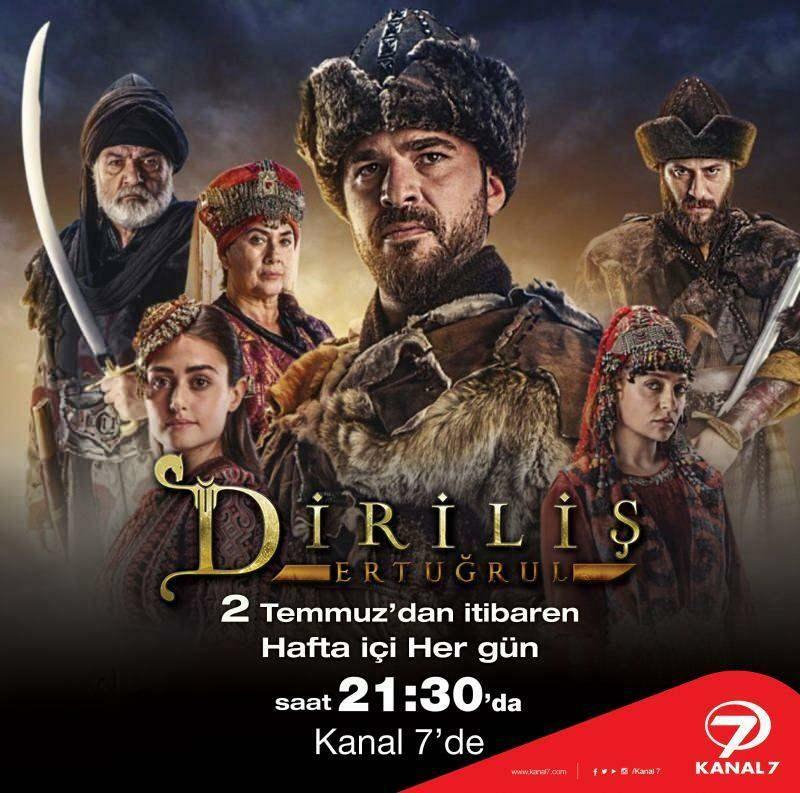 resurrezione ertugrul inizia sul canale 7