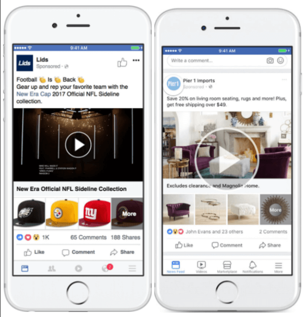 Facebook aggiorna gli annunci delle raccolte per avere maggiore flessibilità nella visualizzazione dei prodotti.