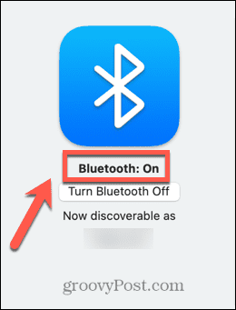 mac bluetooth acceso