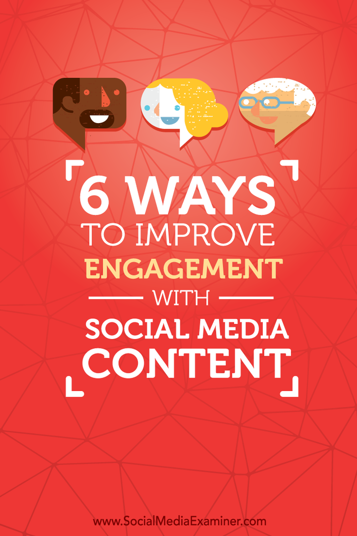 modi per migliorare il coinvolgimento con i contenuti dei social media