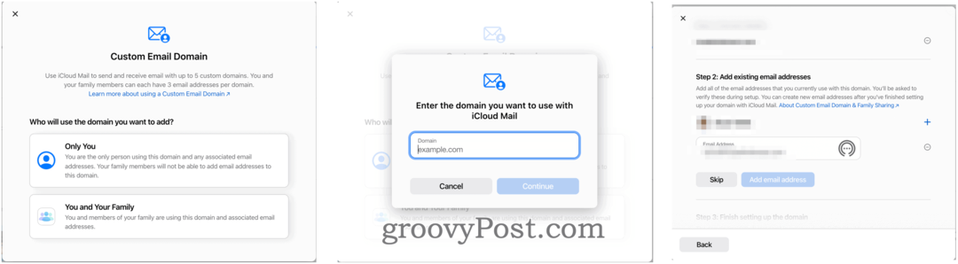 Crea un dominio di posta elettronica personalizzato