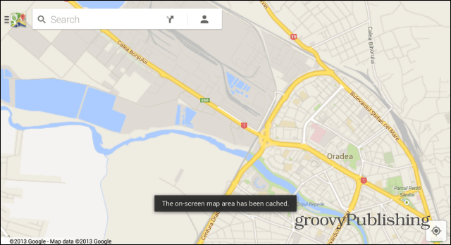 Google Maps Mappa Android salvata per l'utilizzo offline