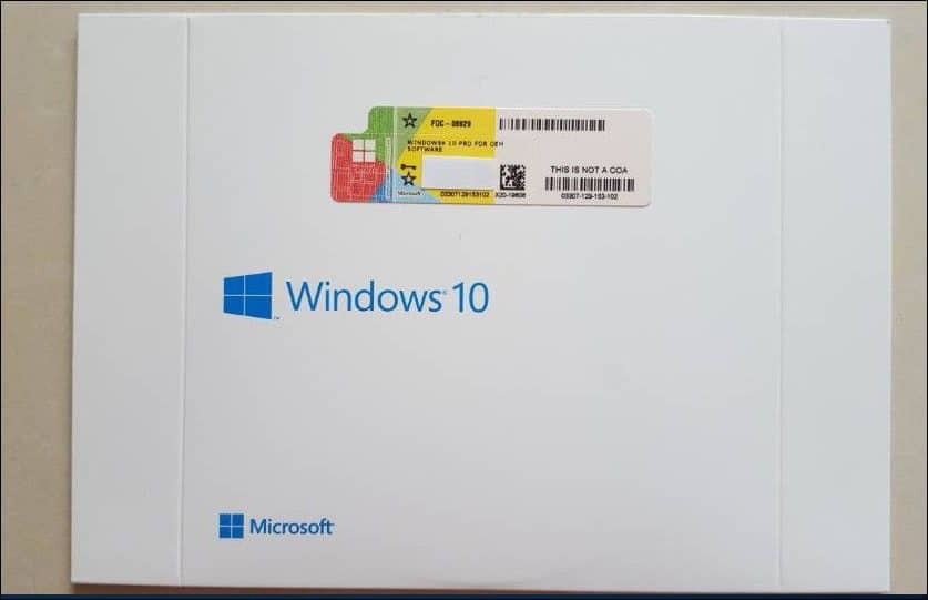 Chiave del prodotto Windows 10 OEM System Builder