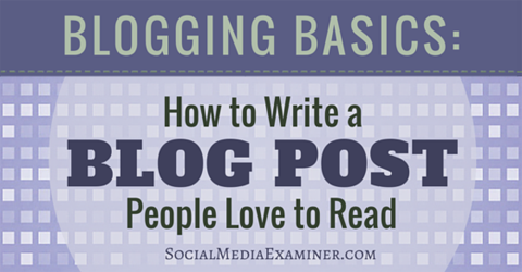 scrivi un post sul blog che le persone amano