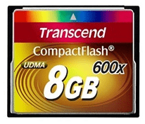 Scheda di memoria Transcend CompactFlash da 8 GB