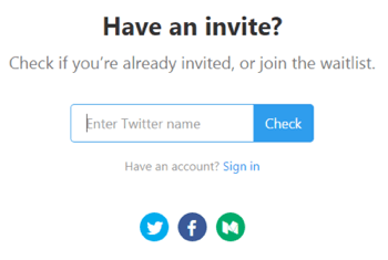 Inserisci il tuo handle di Twitter per vedere se sei invitato alla beta di Refind desktop.