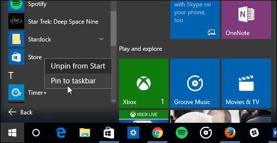 1 Menu Start di Windows 10
