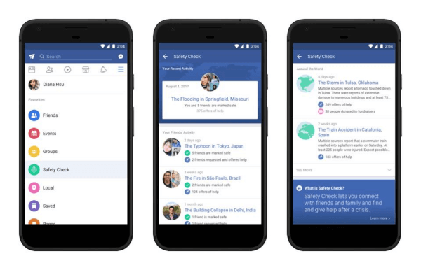 Facebook offrirà presto un controllo di sicurezza dedicato, in cui gli utenti possono vedere dove è stato attivato di recente, ottenere le informazioni necessarie e potenzialmente essere in grado di aiutare le aree colpite.