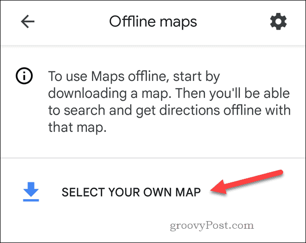 Creazione di una mappa Google Maps offline