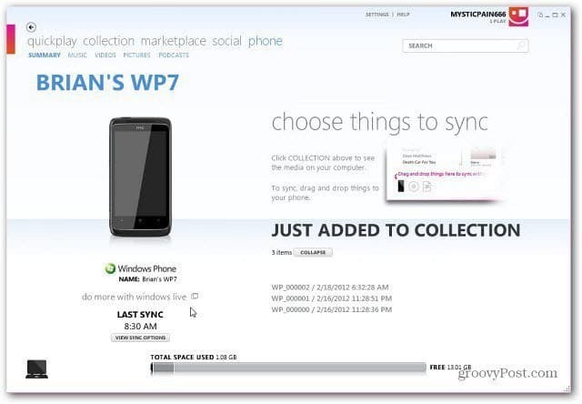Aggiorna Windows Phone 7 con il software Zune