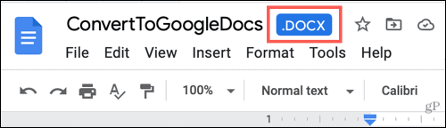 File Word in Google Documenti