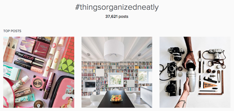 cose organizzate in modo ordinato hashtag immagini su instagram