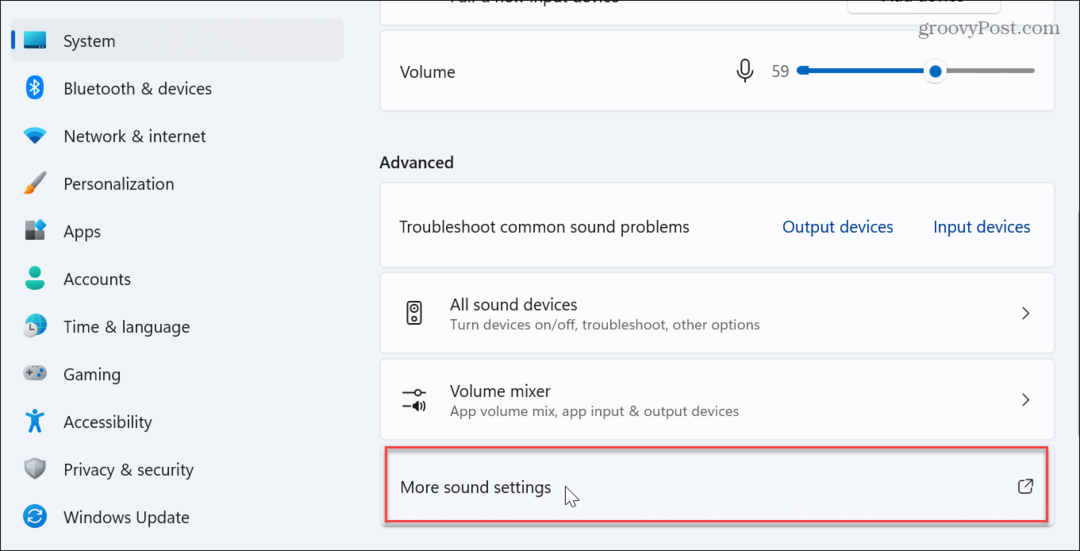Come ripristinare le impostazioni audio su Windows 11