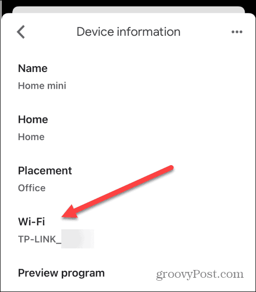 connesso al wi-fi