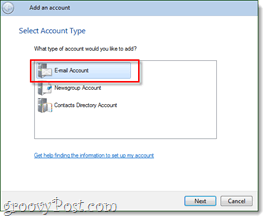 account di posta elettronica Windows Live Mail
