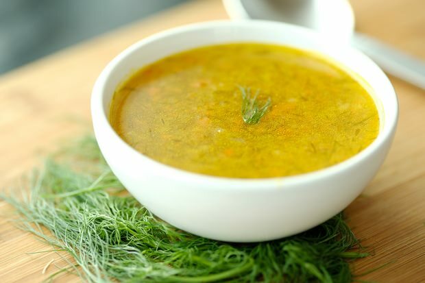 zuppa di verdure condita