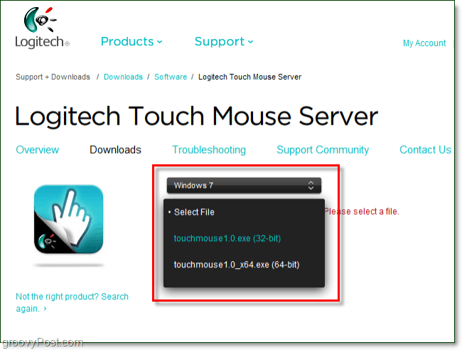 download del mouse touch logitech per pc
