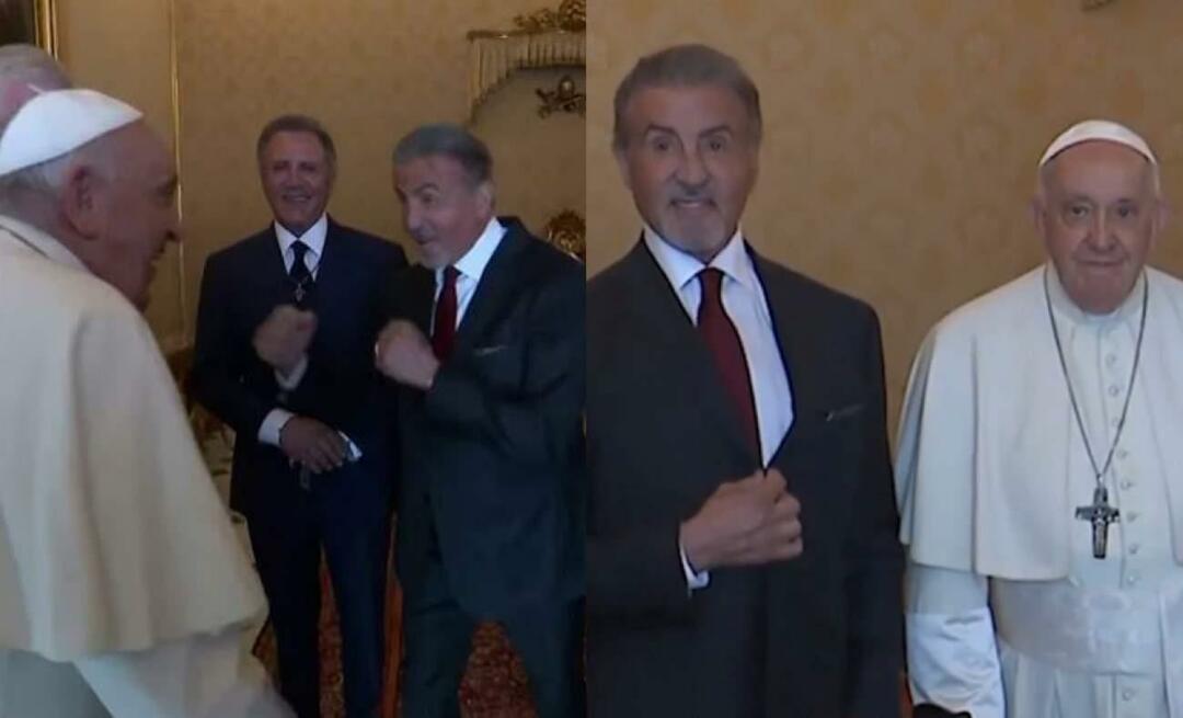 La star del rock Sylvester Stallone ha sfidato Papa Francesco!