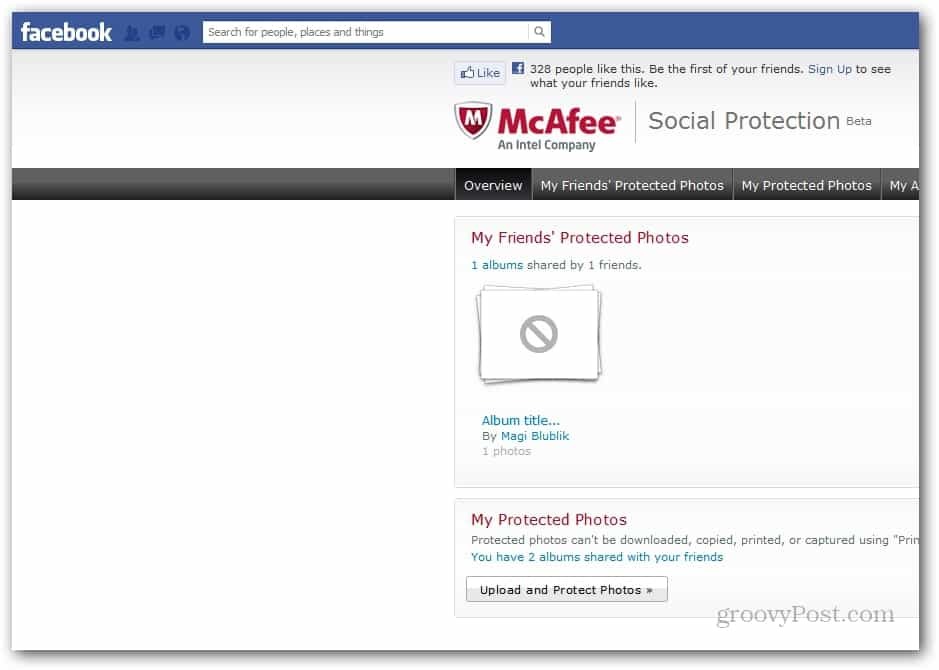 McAffee protegge le tue foto di Facebook