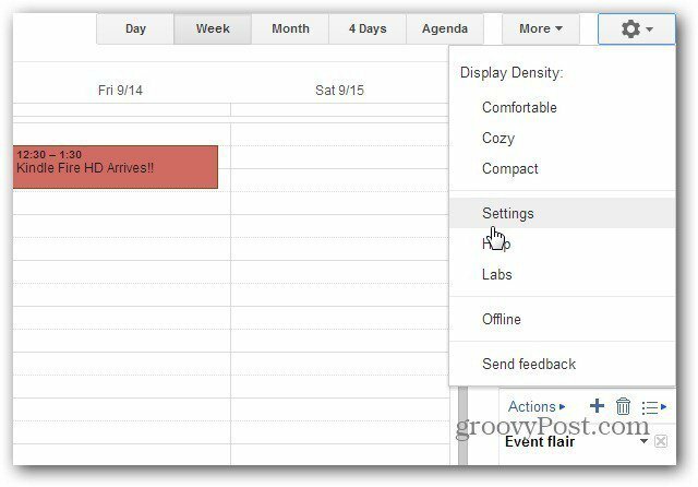 Come impostare una vista predefinita in Google Calendar