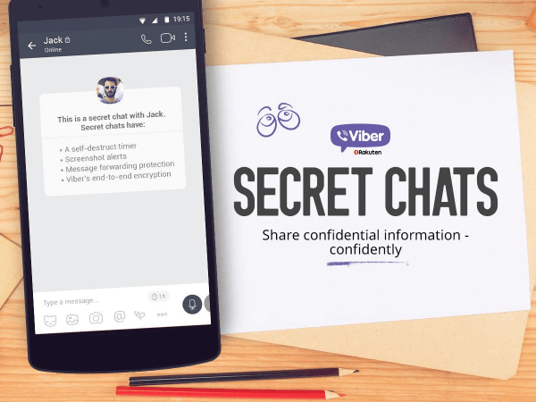 L'app di messaggistica mobile, Viber, ha rilasciato un aggiornamento simile a Snapchat al suo servizio chiamato Secret Chats.