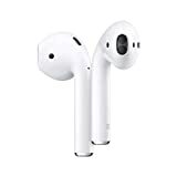 Auricolari wireless Apple AirPods (2a generazione) con custodia di ricarica Lightning inclusa. Oltre 24 ore di durata della batteria, installazione senza sforzo. Cuffie Bluetooth per iPhone