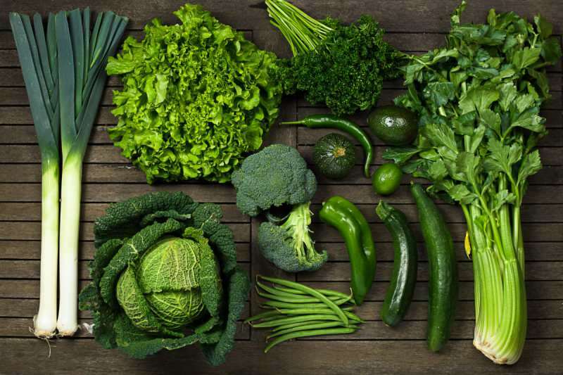 Il verde simboleggia le verdure e la salute