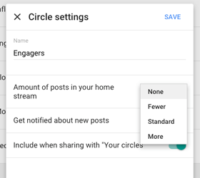 nuove impostazioni delle cerchie di Google Plus
