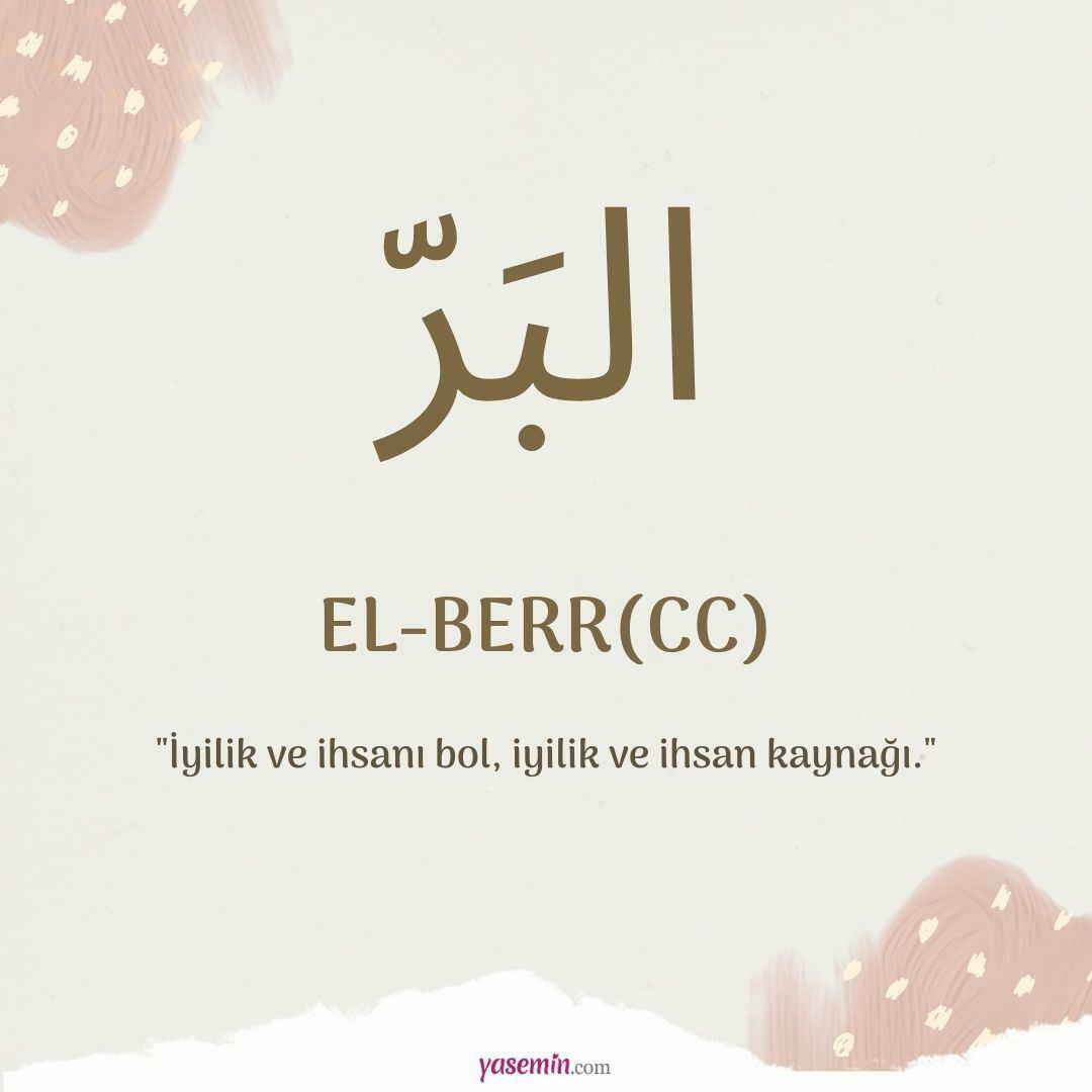 Cosa significa al-Berr (c.c)?