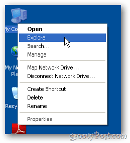 Avvia Windows Explorer