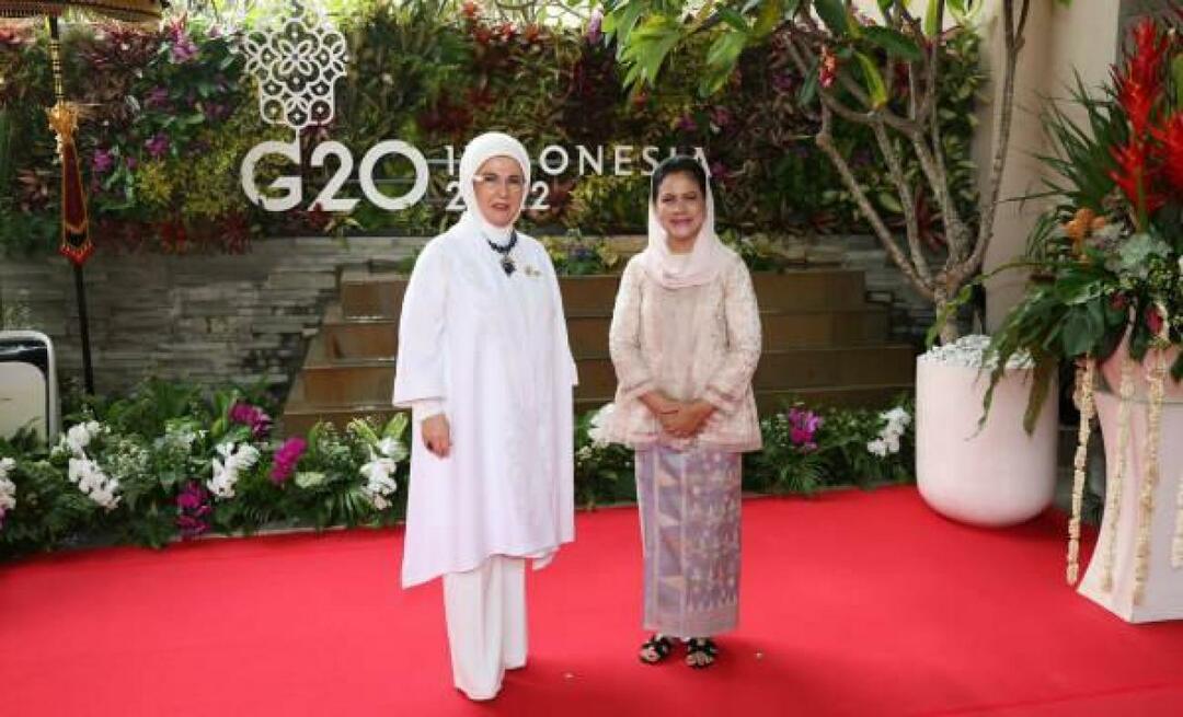 Emine Erdoğan ha incontrato i coniugi dei leader al vertice del G20