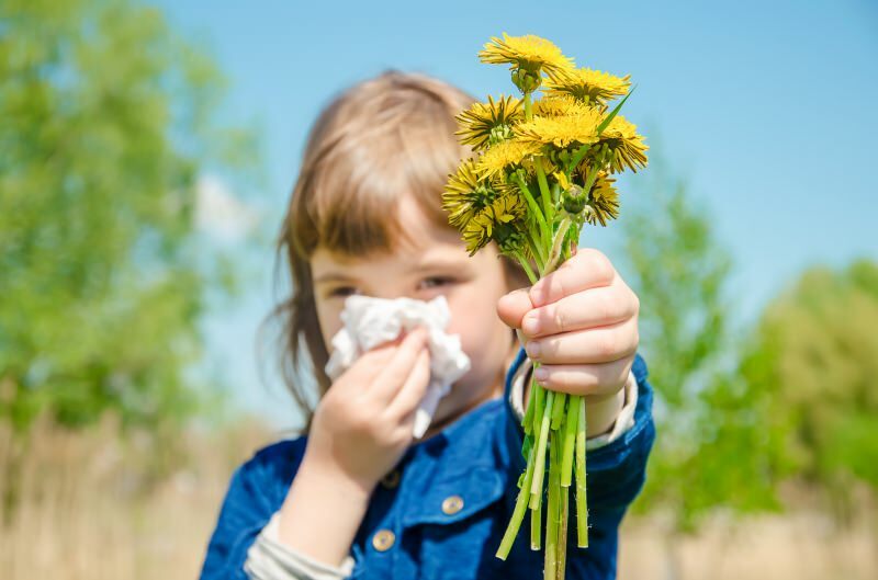 Sintomi di allergia primaverile nei neonati e nei bambini!