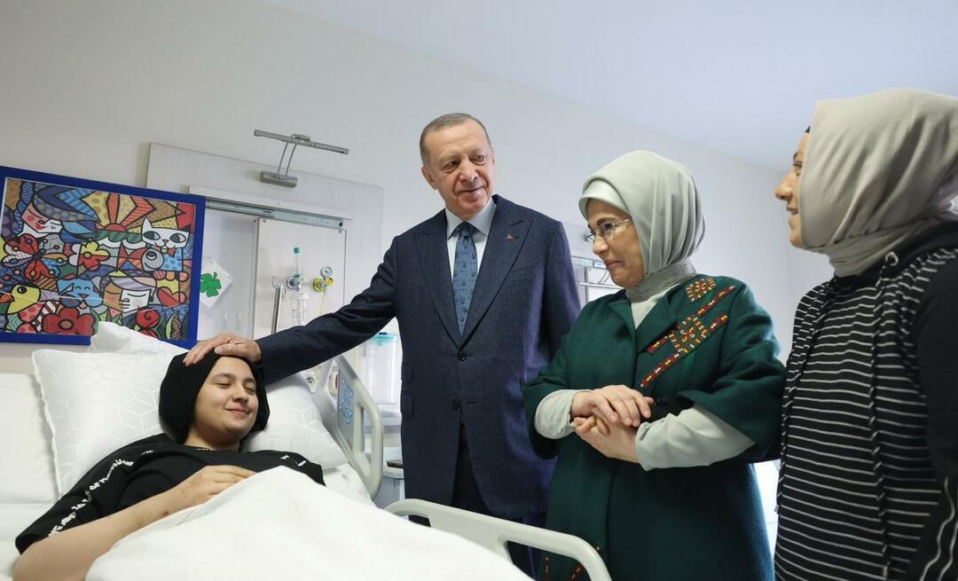 Il presidente Erdoğan e sua moglie Emine Erdoğan hanno incontrato i bambini del disastro