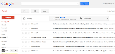 schede di Gmail