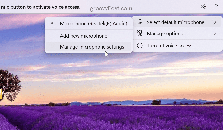 Abilita e usa l'accesso vocale su Windows 11