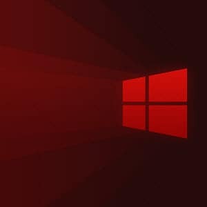 Logo di Windows 10 rosso