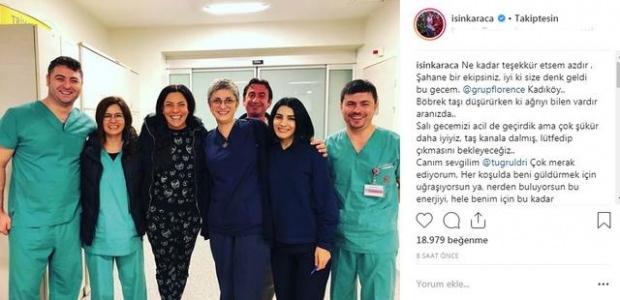 Işın Karaca ha condiviso dall'ospedale