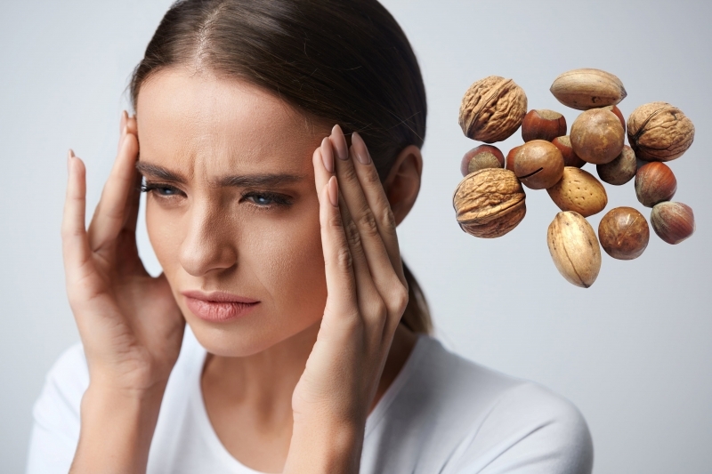 alti livelli di cortisolo spesso causano stress da mal di testa, in cui possono essere consumati cibi ricchi di omega 3