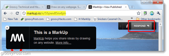 collaborare agli screenshot usando markup.io