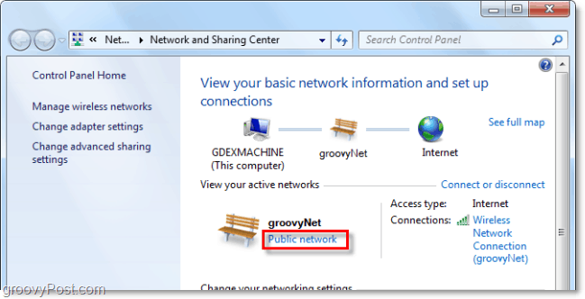 cambia il tipo di rete a cui Windows pensa che si connetta
