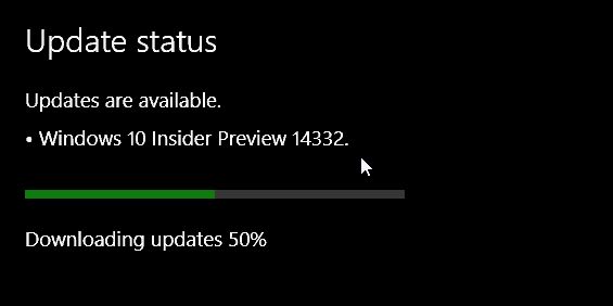 Anteprima di Windows 10 Build 14332 rilasciata a Insiders oggi