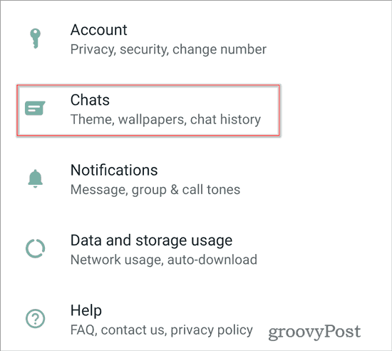 chat a tema scuro di Whatsapp