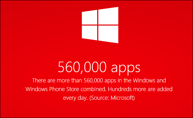Microsoft annuncia oltre mezzo milione di app per Windows 8 e Windows Phone