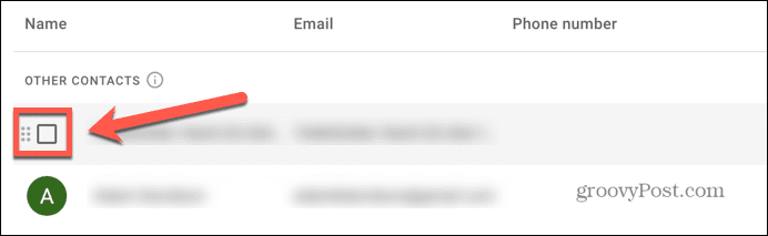 casella di controllo Gmail