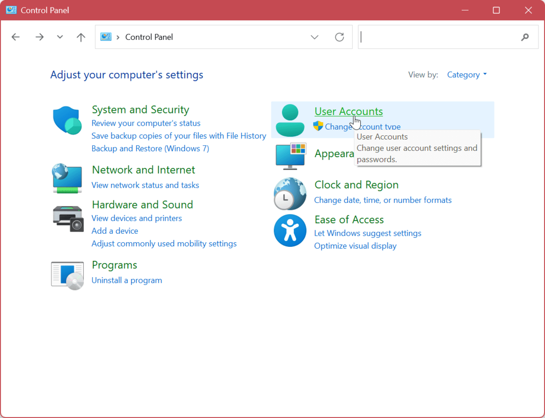 Elimina un account utente su Windows 11