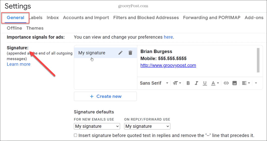Aggiungi un'immagine alla tua firma di Gmail